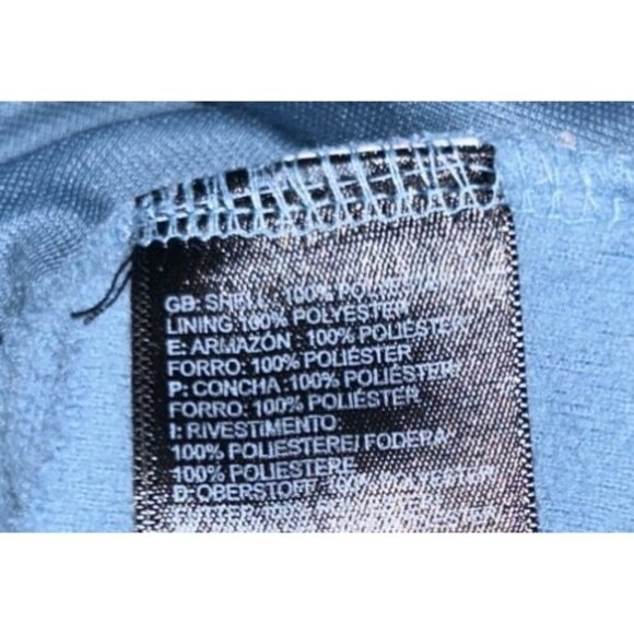 The North Face Women Light Blue Full-Zip Hooded Fleece Jacket Size L - Picture 5 of 5